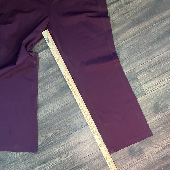 Duluth Trading Company Women XXL x 31 Burgandy Maroon Red Yoga Leggings Wide Leg - Picture 7 of 9